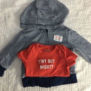 Carter's Jacket + Onesie Set (FREE extra Onesie)