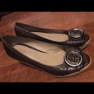 Michelle D open toe wedges