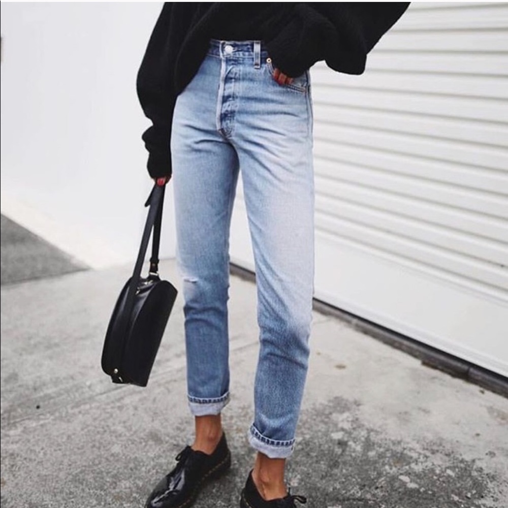 High waisted vintage Levi's.