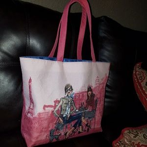 Beautiful extra large pink Lancome tote