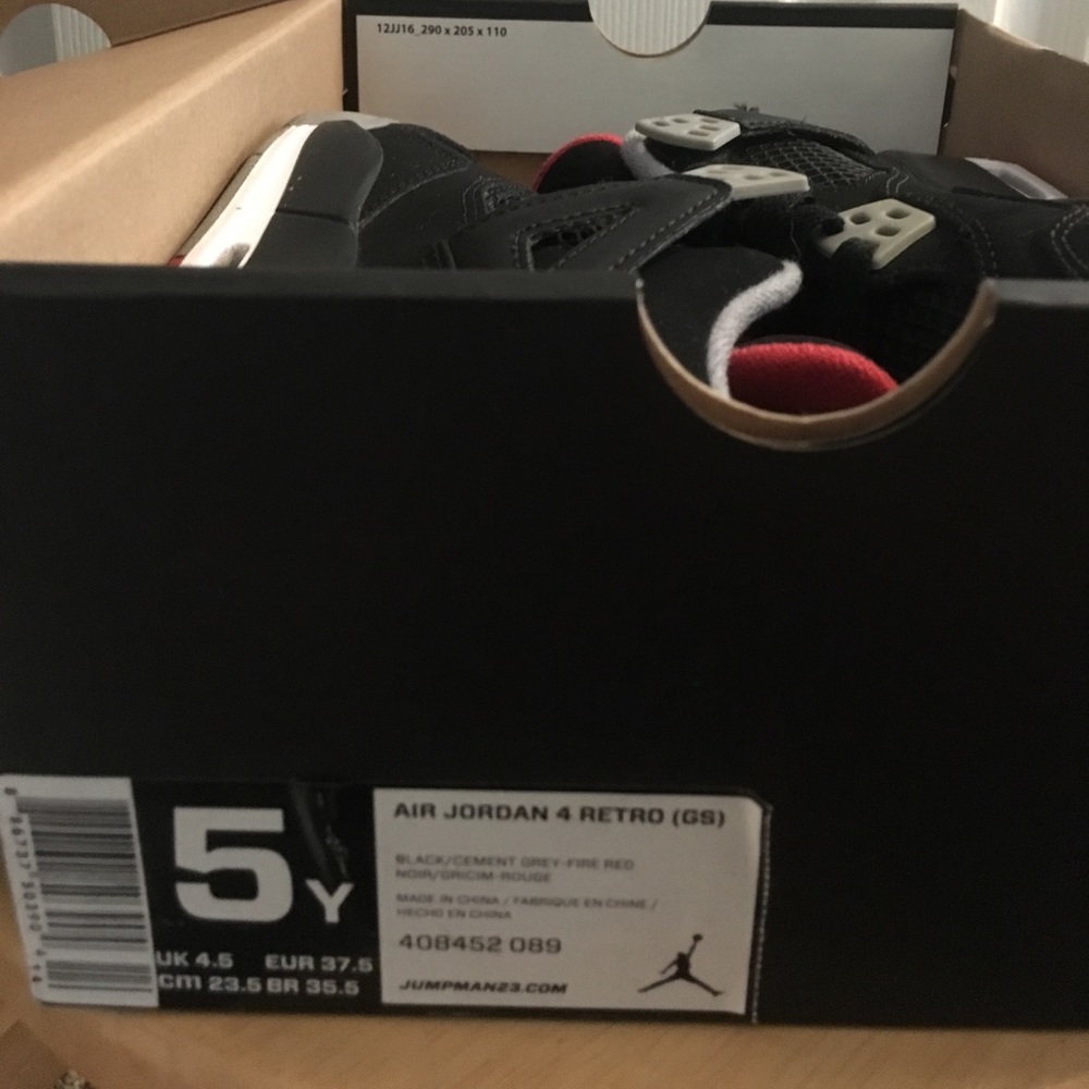 Jordans Bred Retro 4s GS
