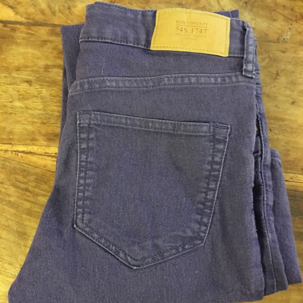 Purple skinny jeans!
