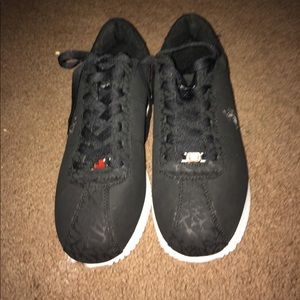 Size 10 shoes black unisex polo shoes