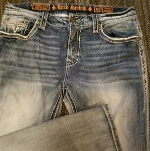 Men's rock revival jeans