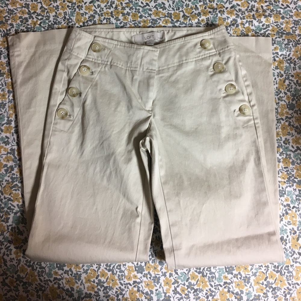 LOFT khaki 00 petite pants