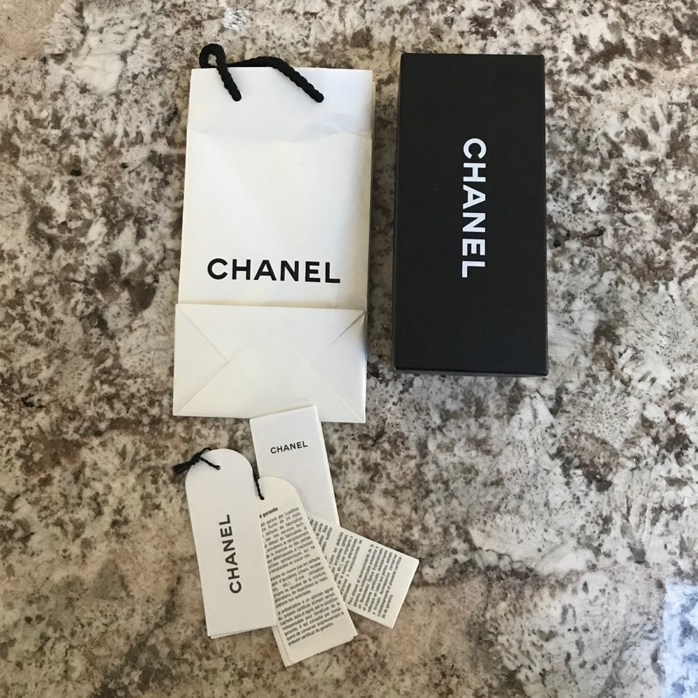 Chanel sunglasses box and bag
