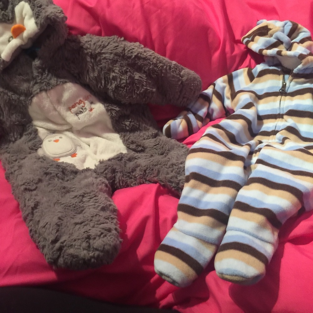 2 baby boys heavy winter snowsuit