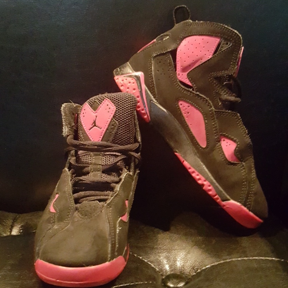 Girls Pink and Jordans