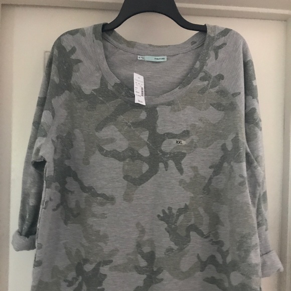 Maurices Tops | Sweatshirt Camo Xxl 