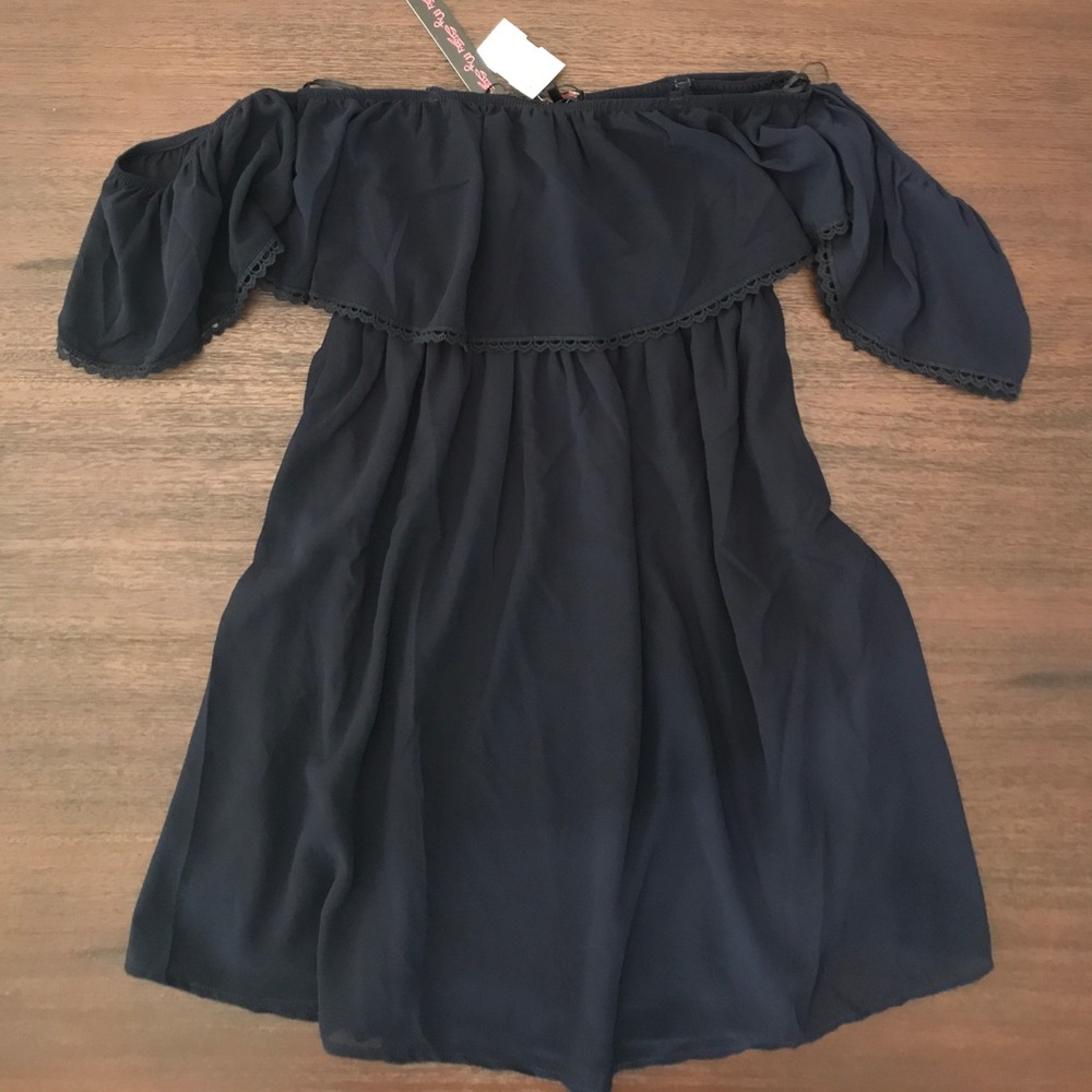 Blue boutique Off The Shoulder Dress