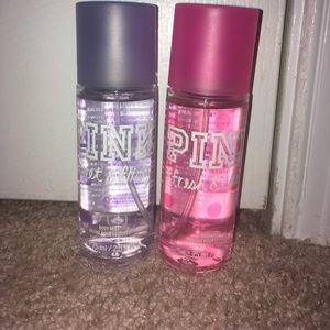 Pink body mists
