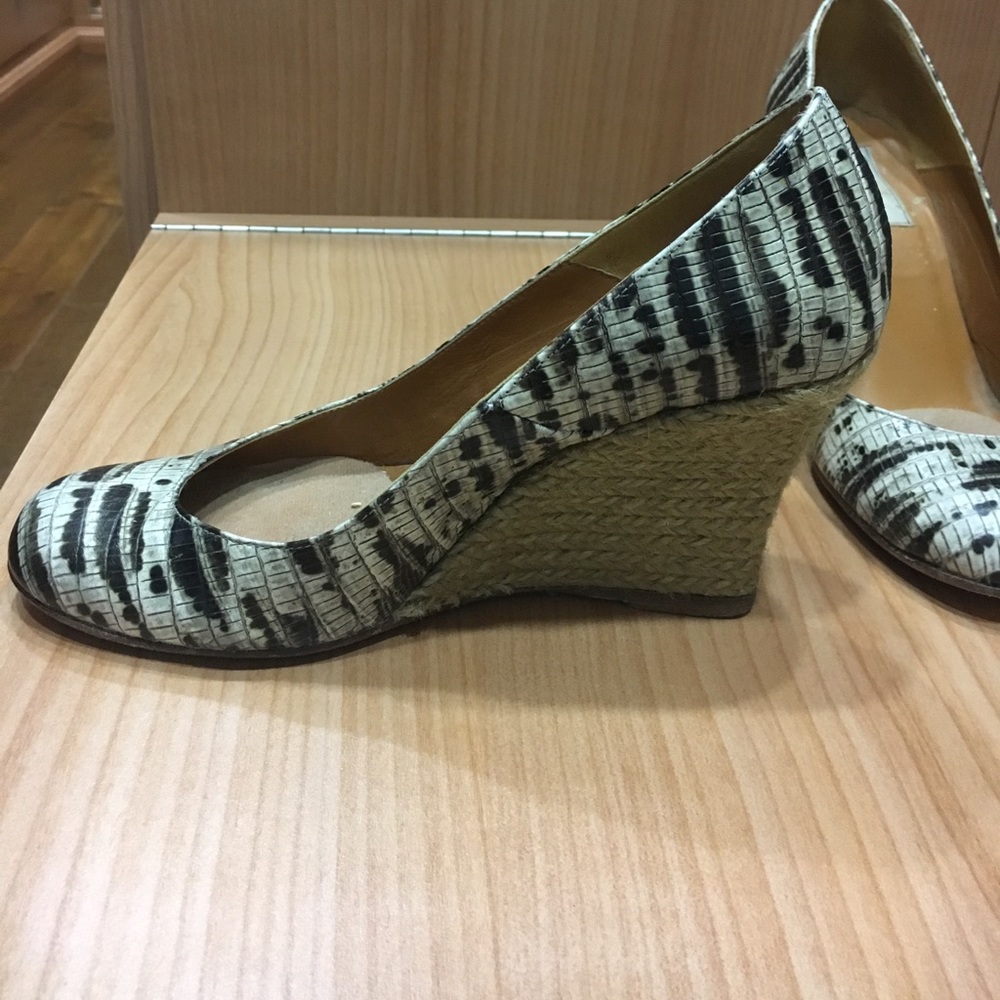 Lanvin Black/White Snake Pattern Espadrilles - image 3