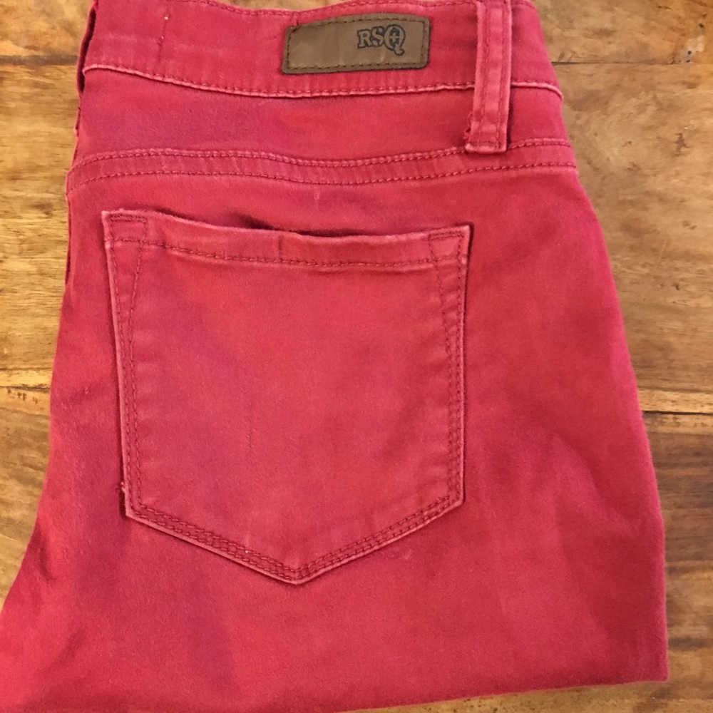 RSQ red skinny jeans
