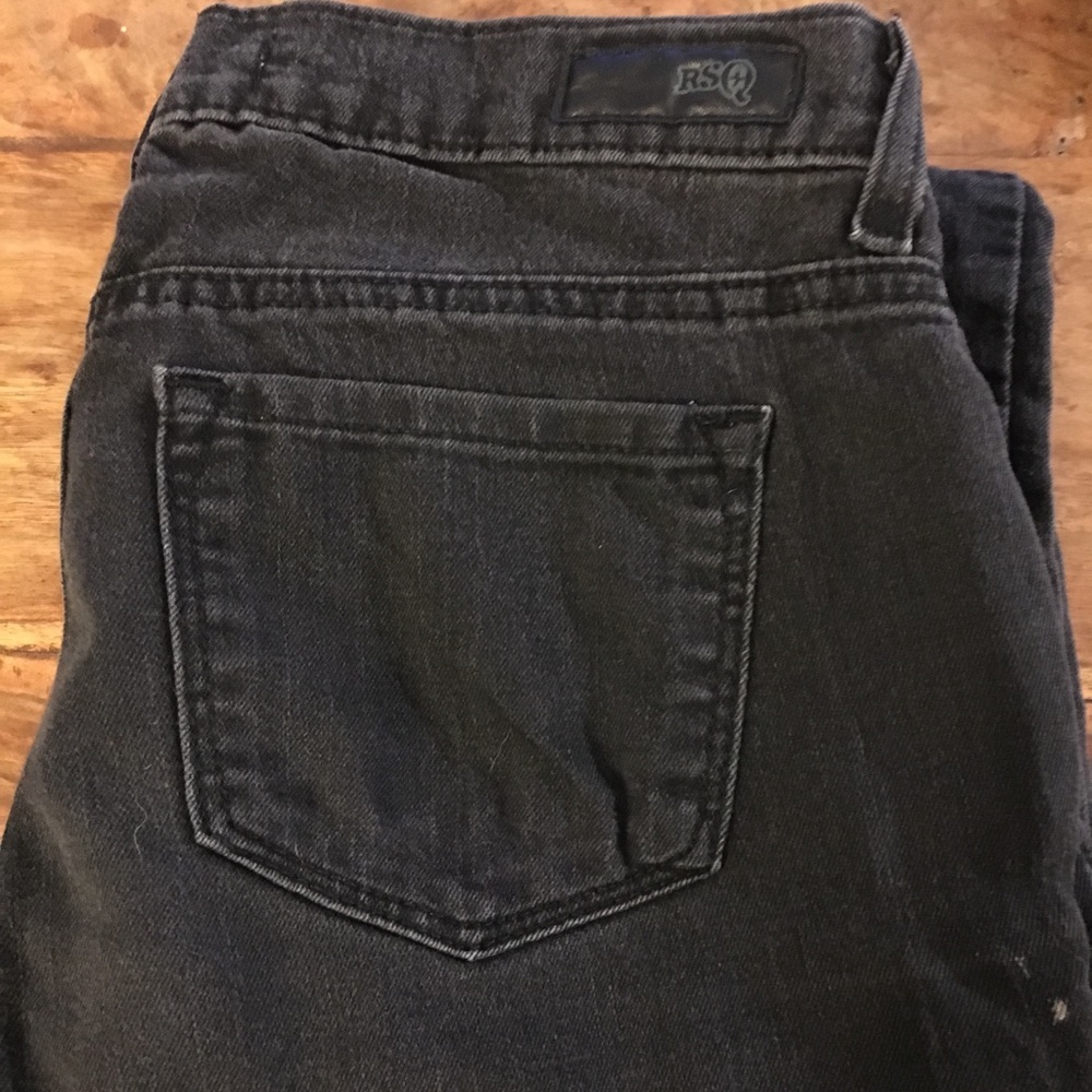 RSQ skinny black faded jeans