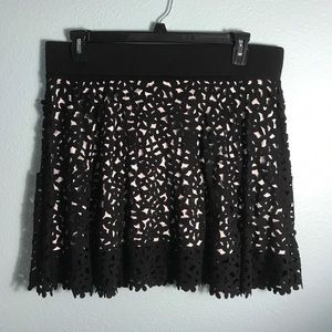 INC Black and White Skirt