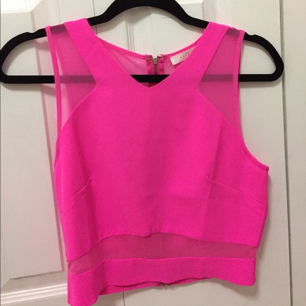 Hot pink crop