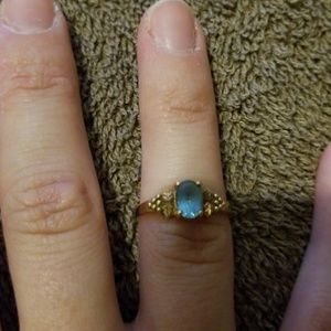 Blue stone ring