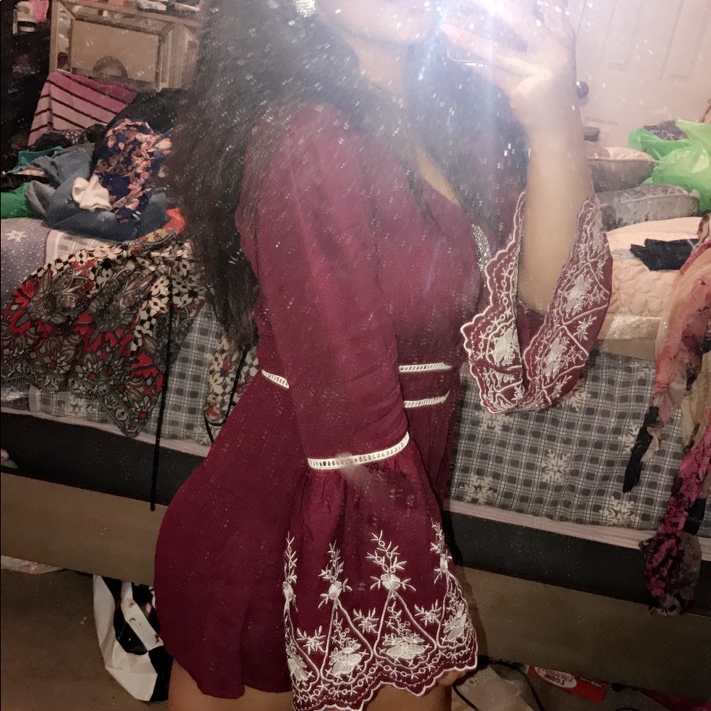 Maroon Romper ♥️