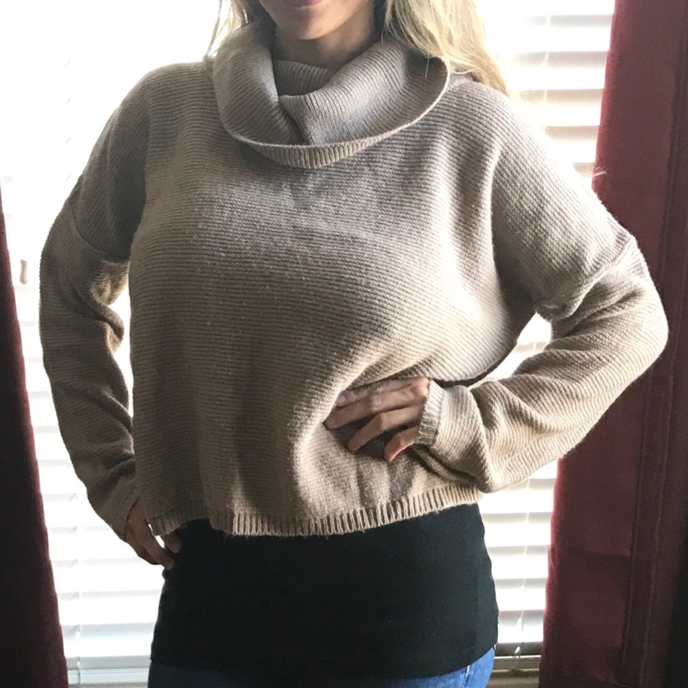 Taupe light fall sweater
