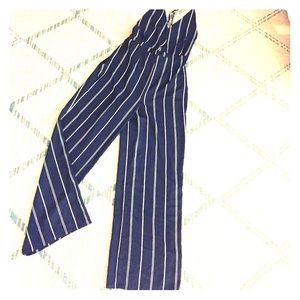 Full-length, backless, nautical romper ⚓️