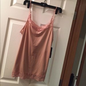 Pretty pink camisole with lace- soft rose color