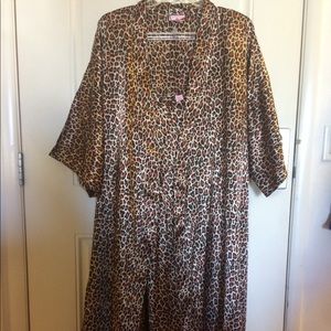 Gown & Robe Set Animal Print Plus Size