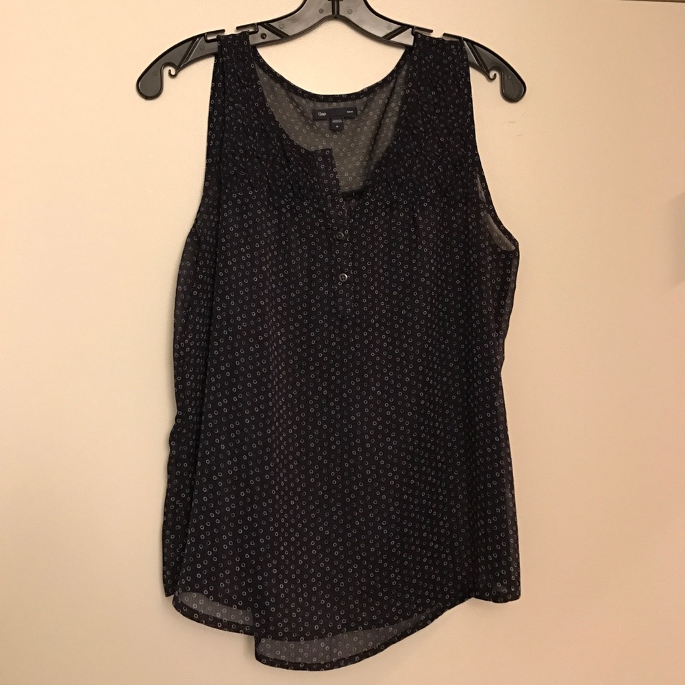 Sheer sleeveless blouse
