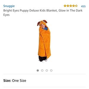 Snuggie Kid's orange dog blanked with hood