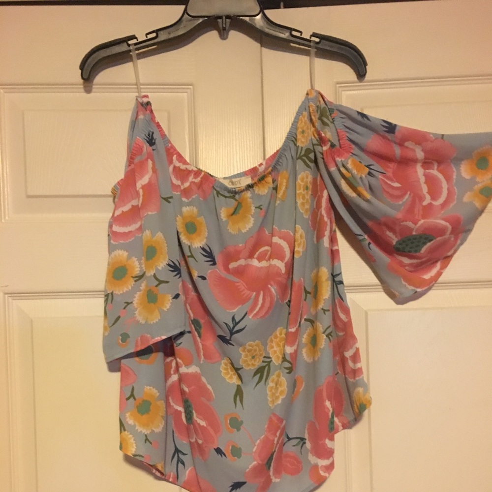 Floral off the shoulder top