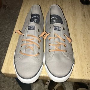 Gray Sperry Top Siders