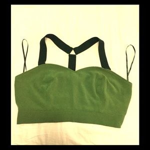 Green crop top