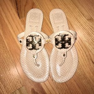 Tory Burch Gold Emblem Sandals