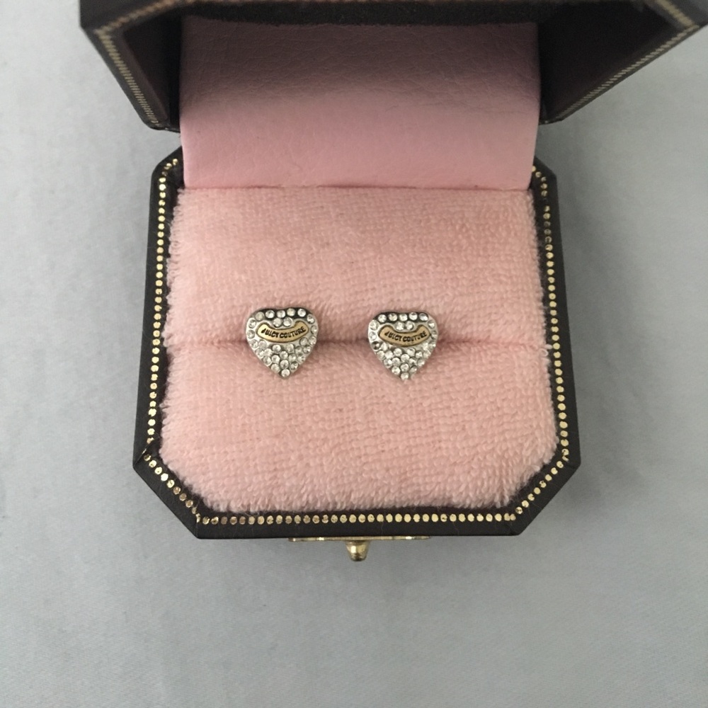 Juicy Couture Heart Pendant Earrings