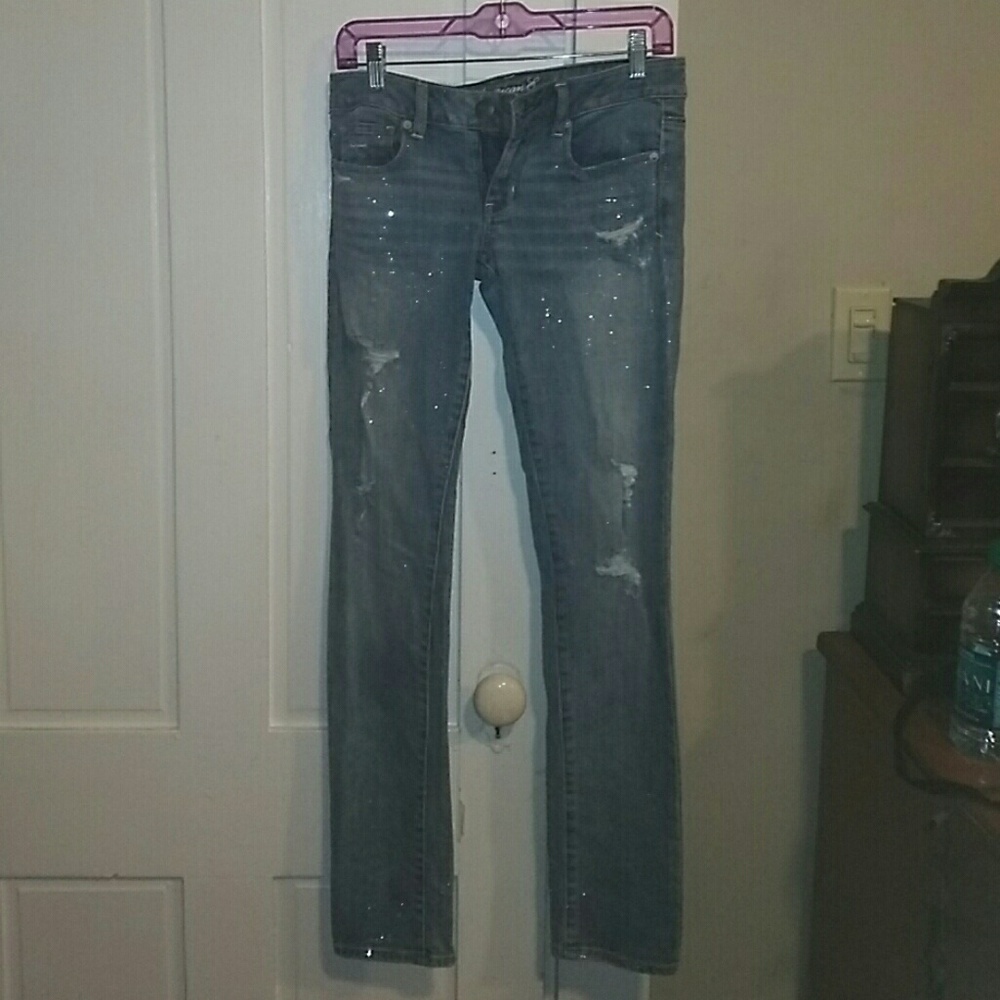 *2 for $12* American Eagle Glitter Skinny