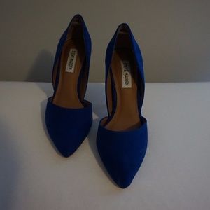 Royal Blue Suede Steve Madden Heels