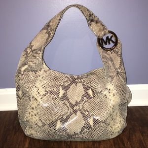 Michael Kors Snakeskin Hobo-style Purse