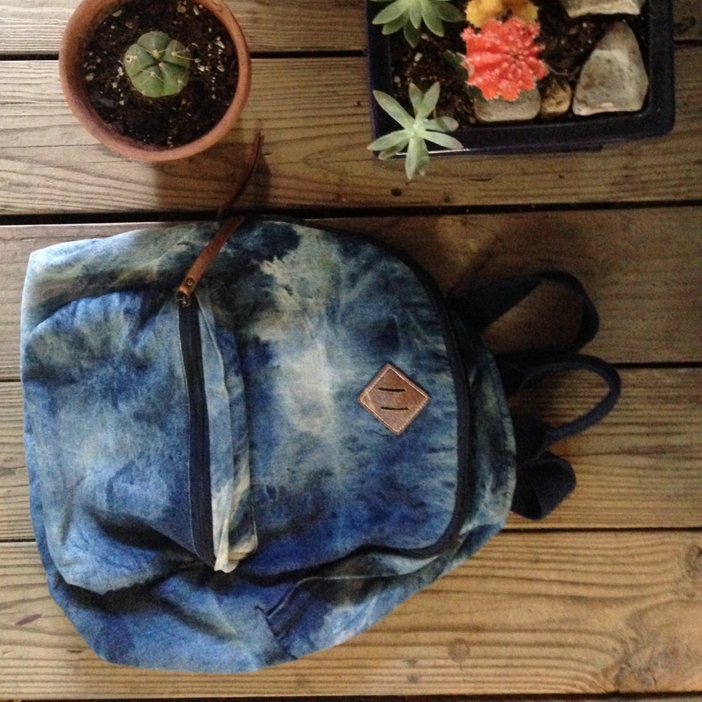 Stone-Washed Denim Style Cloth Backpack