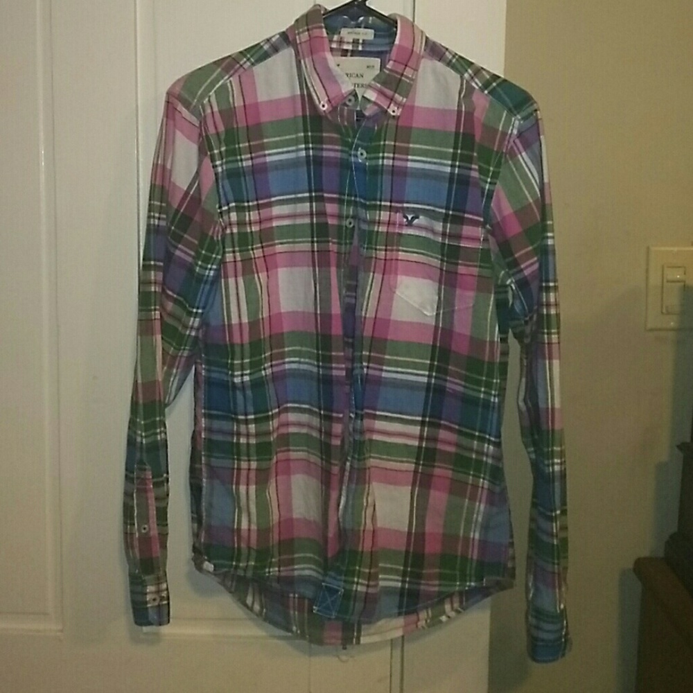 *2 for $12* American Eagle plaid shirt