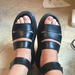 Clarissa Brando leather Doc Marten sandals