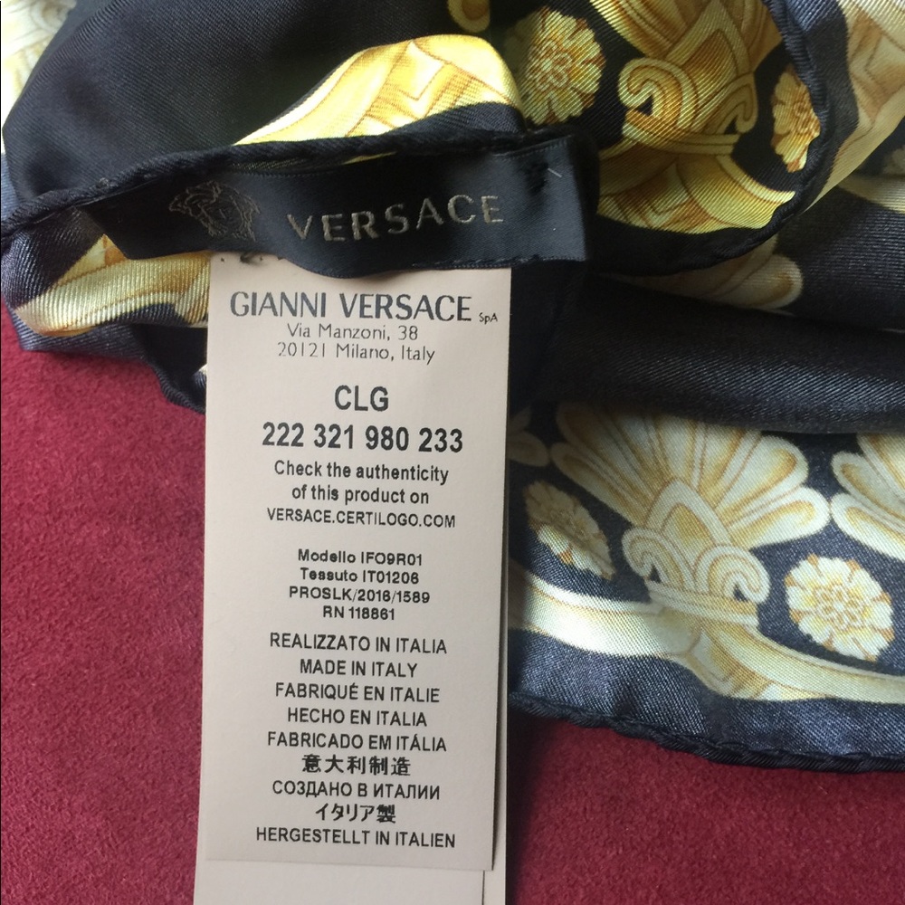 Versace silk scarf