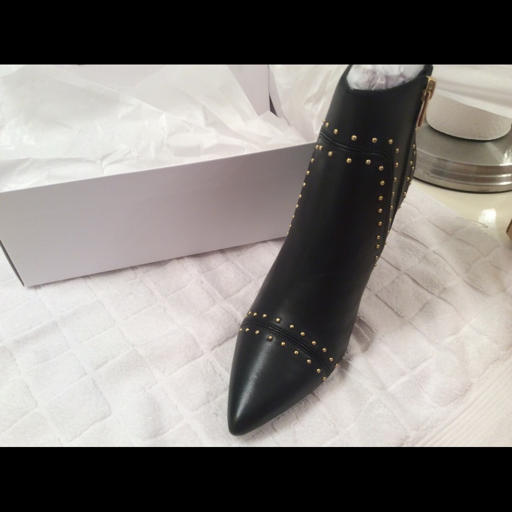 Brand New  Calvin Klein Studded Boots w/ Zip. - Picture 2 of 4