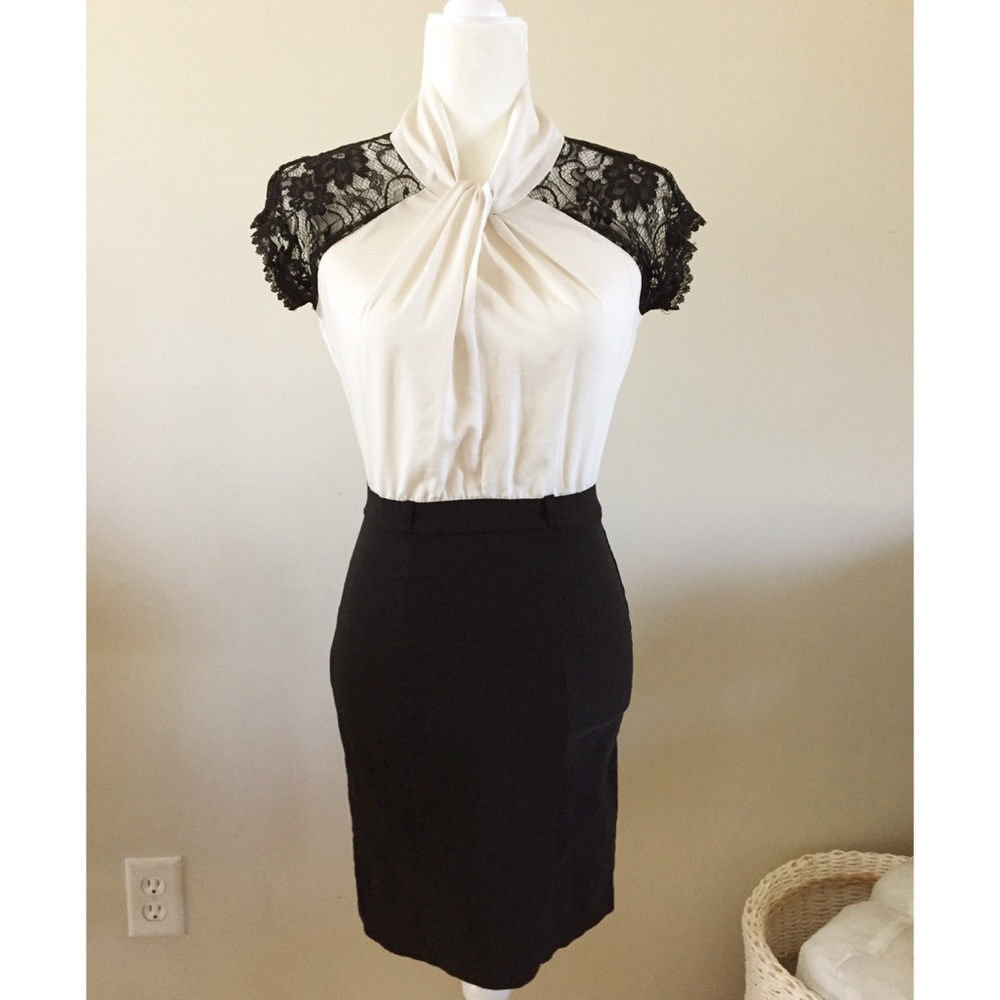 Black and white dress