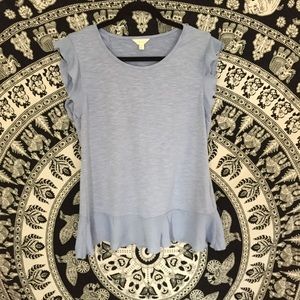 Baby Blue Frill Top