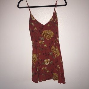 Forever 21 Floral Lace Up Dress