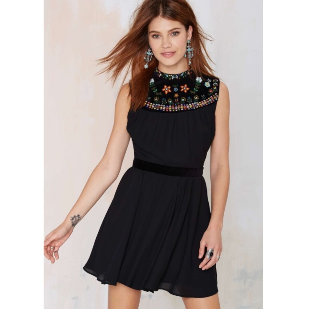 Nasty Gal Valencia Hand Beaded Dress