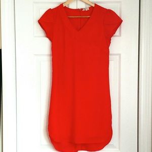 Red Shift Dress