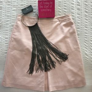 VINCE CAMUTO Pleat Front A Line Skirt