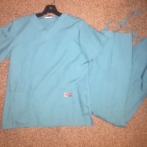 Teal scrubs