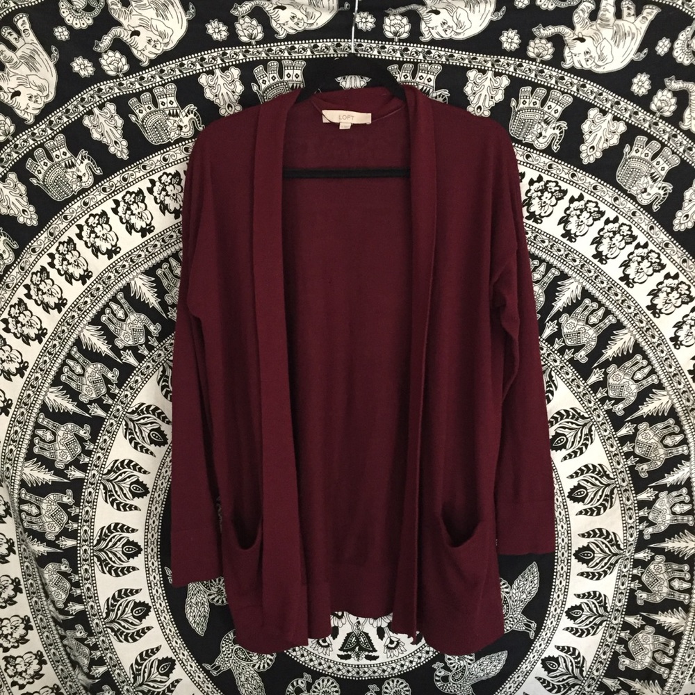 Maroon Cardigan