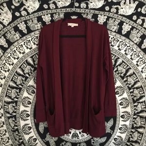 Maroon Cardigan
